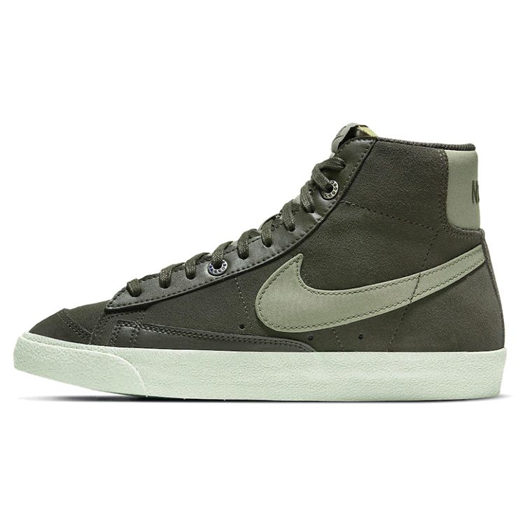 Nike Blazer Olive Mid Top Skate Shoes Women Sneakers Olive-Green DH4271-300