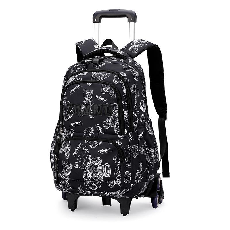 

Рюкзак-тележка для школы Campus, шесть колес ZRY1276 чёрный