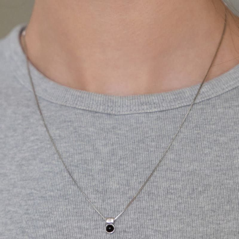 

TATIANA (925 Silver) Round Bar Stone Pendant Necklace NZ2508 Gold Plated