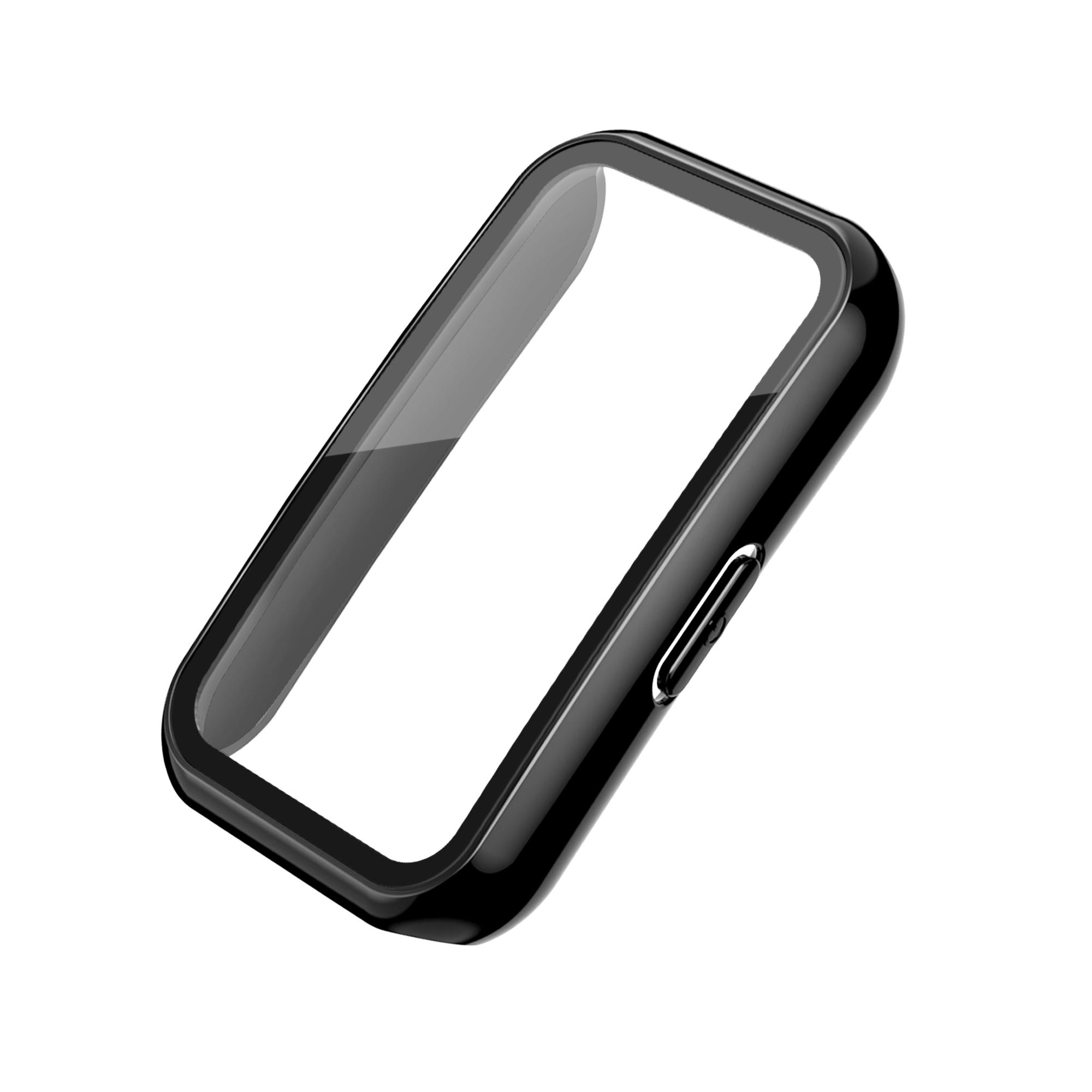 

Screen Protect Case for Huawei Band 7 Plastic Hard Case Tempered Film 0.188 Mm Touch Sensitive for Huawei Smartband 7 for Huawei band 7 чорний