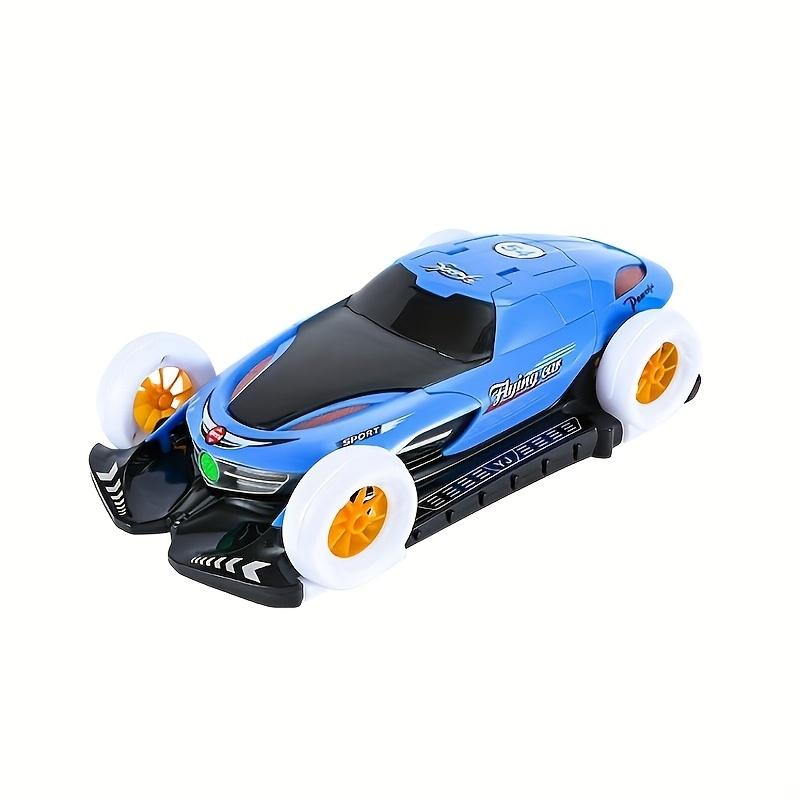 360° Automatic Rotating Four Wheel Flying Car with Dynamic Music And Crane Style Doors, a Electric Toy Vehicle.