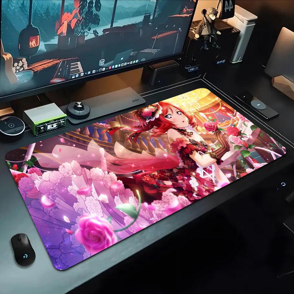 maki nishikino Mouse Pad 500X1000 mm Large Gaming Mousepad Gamer XL Rubber Otaku Keyboard Pad Laptop Desk Mat