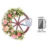 Creative Kettle Wheel Wreath 2024 Spring Simulation Wreath Outdoor Pastoral Scene Arrangement Props
