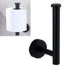 Suport pentru Prosop de Hârtie Oțel Inoxidabil Negru Mat Cilindric Raft Suspendat pentru Prosop de Hârtie pentru Acasă