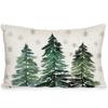 1/2pcs Terylene Decorative Throw Pillow Cover 12*20 Inch Christmas Decorated Pillowcase  Office
