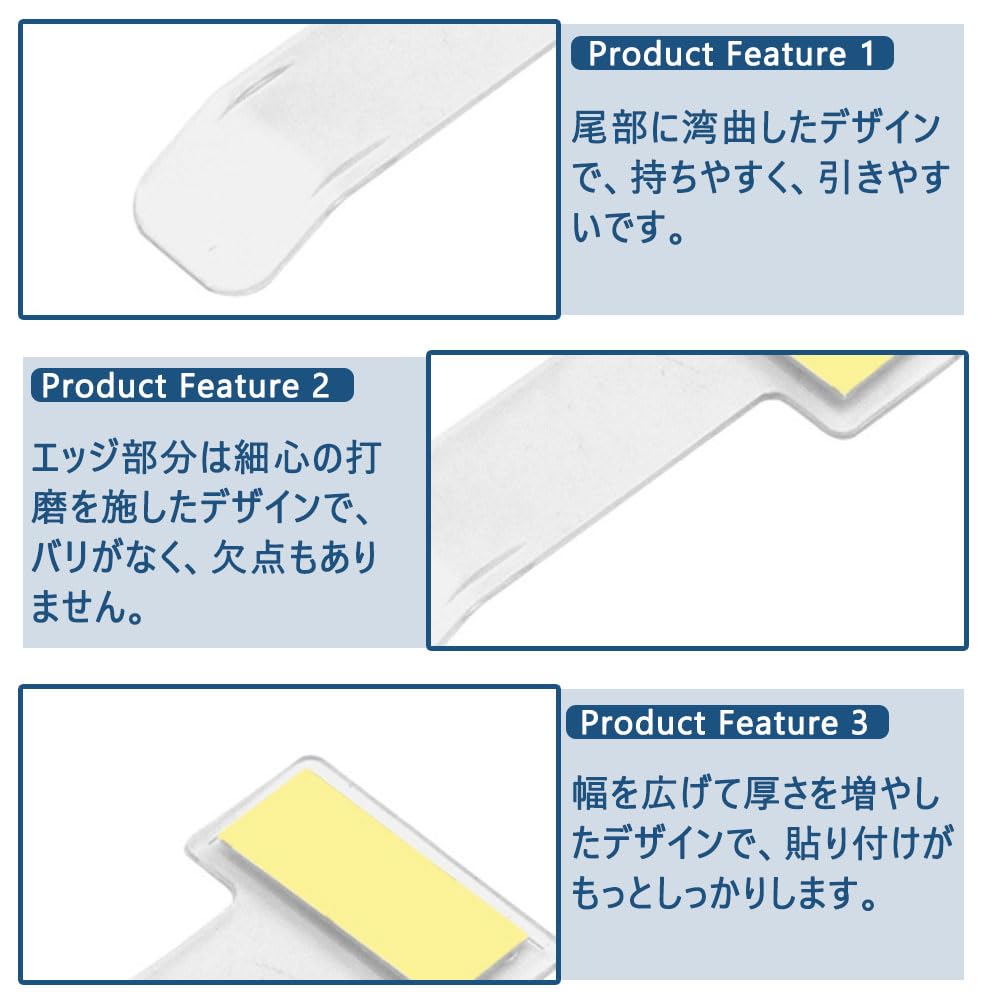 Parking Ticket Holder 5pcs No Punch with Adhesive Back,Easy To Install Transparent Color Ticket