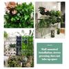 4PCS Flower Pots Wall Hanging Planters Stackable Planter Garden Plastic Pots Vertical Succulents Plant Home Balcony Decoration