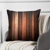 Vintage Wood Texture DoubleSided Pillow Case Rustic Brown Stripes Decorative Cushion Cover Print Home Decor for Couch Sofa