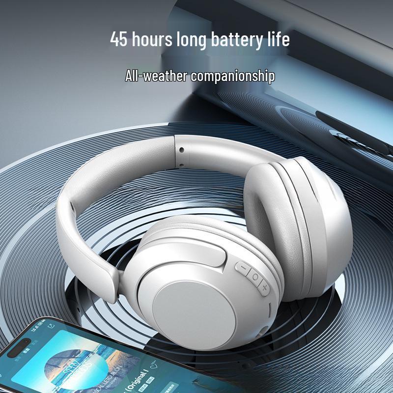 Foldable Wireless Bluetooth Headphones with Long Battery Life and Deep Bass