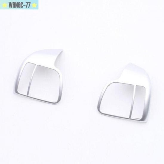 Silver Steering Wheel Button Decor Cover Trim For Toyota Highlander 2017-