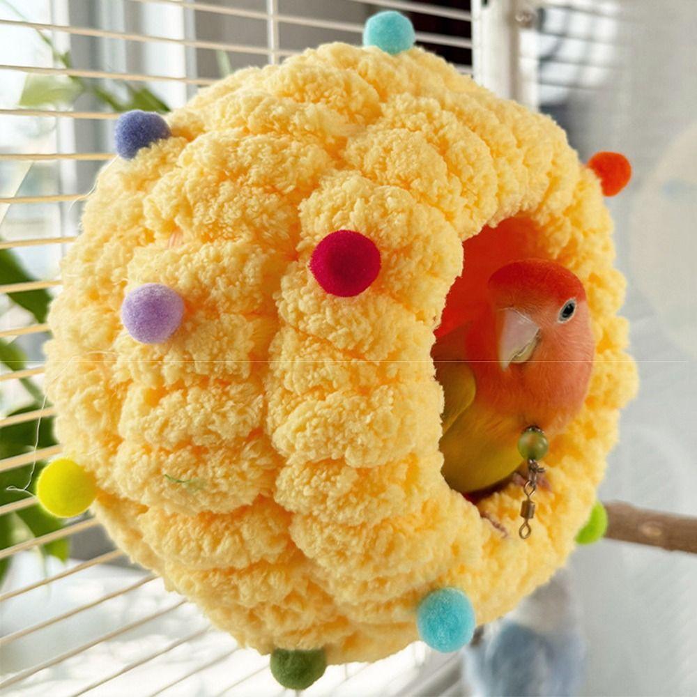 Cozy Design Parrot Snuggle Hut Handmade Conure Breeding House Bird Hammock for Cage Cage Accessory