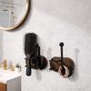 2 Pieces Practical Wall Mounted Hair Tie Storage Rack Rust-proof Waterproof Comb Holder Iron Retro Hair Tie Hook Vanity
