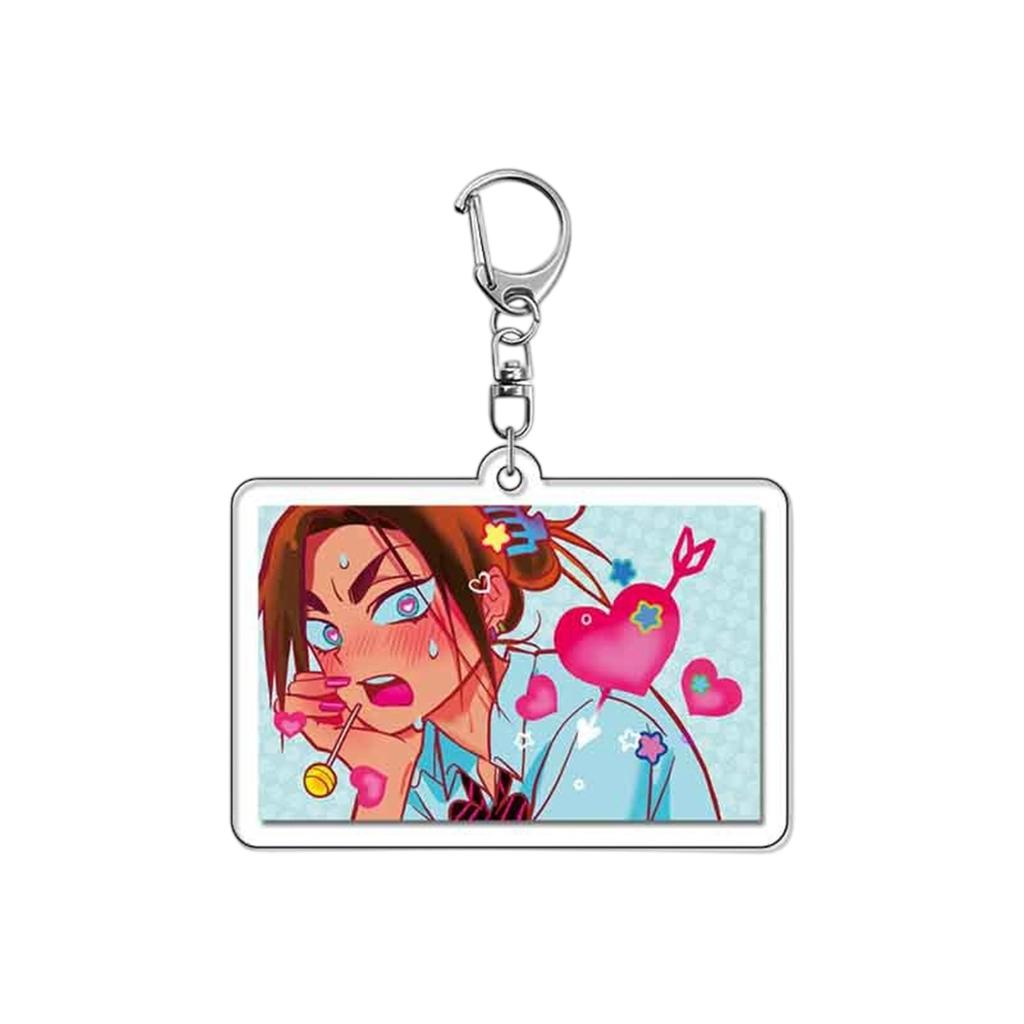 Anime Perifere Acryl Sleutelhanger Hanger, Schattige Student Anime Rugzak Hanger