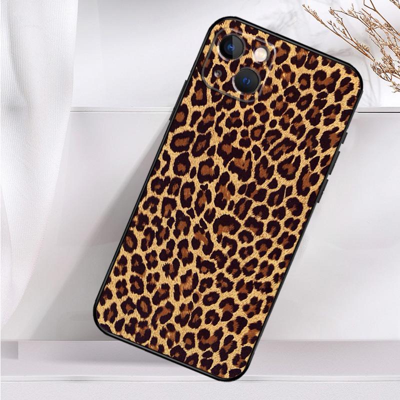 African Leopard Print Shockproof Case For iPhone 17 16 Pro Max 11 14 15 Plus 12 13 Mini 16e 17 Air Phone Cover