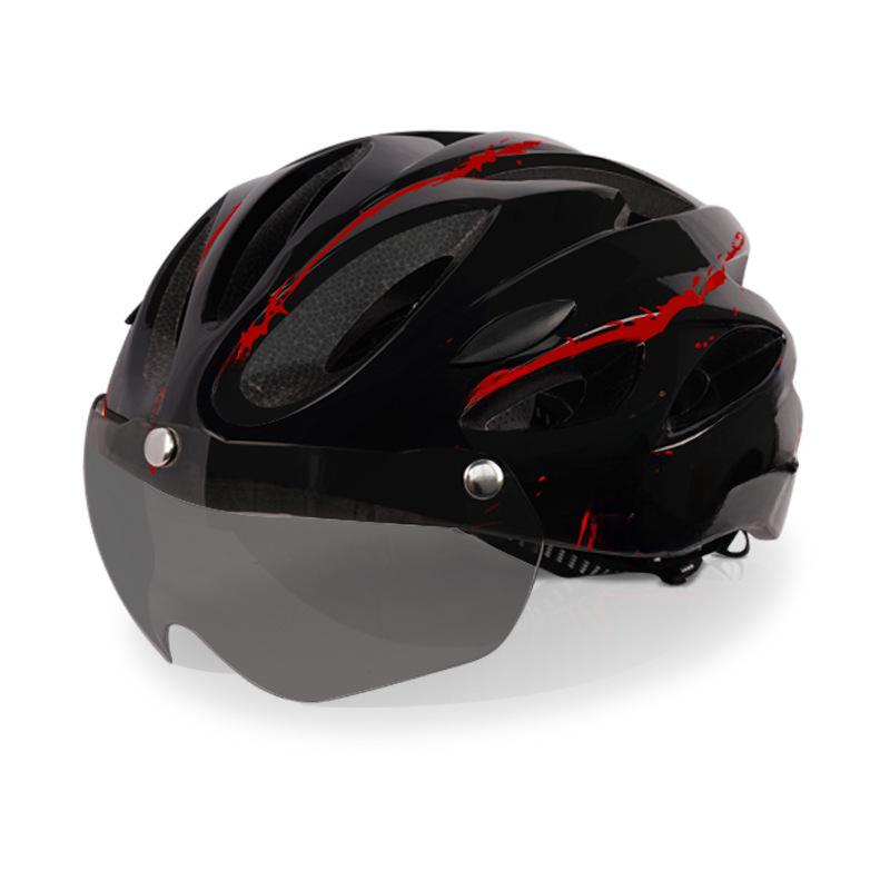 Breathable Bicycle Helmet with Goggles - One-Piece Cycling Protection