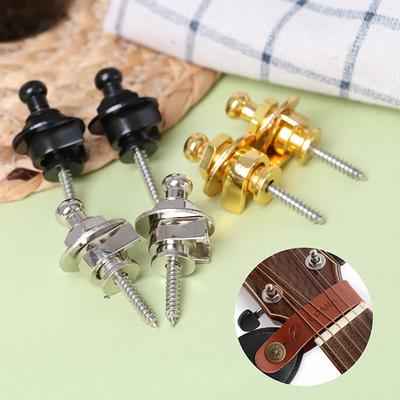 2 Peças Botão Trava de Correia de Guitarra Schaller Straplocks Elétrico Acústico Baixo
