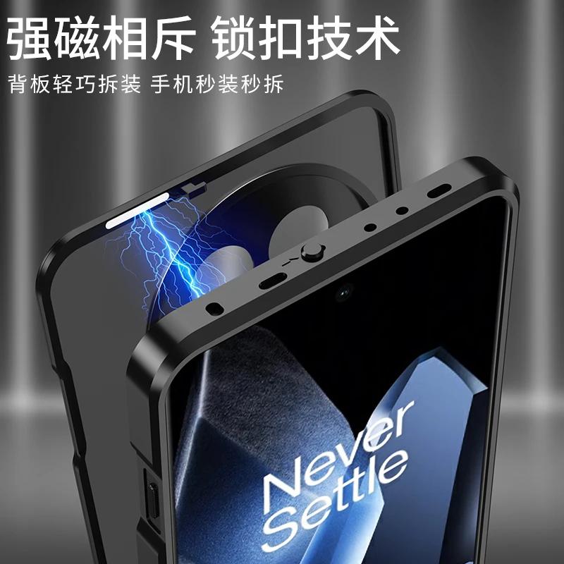 Alloy Metal Lens Protection Case For Oneplus 13R 13 R Transparent Tempered Glass Hard Shockproof Cover Bumper For 1+ ACE  Pro