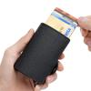 Automatic Pop-up Card Bag PU Metal Aluminum Box Sleeve RFID Clip Credit Business