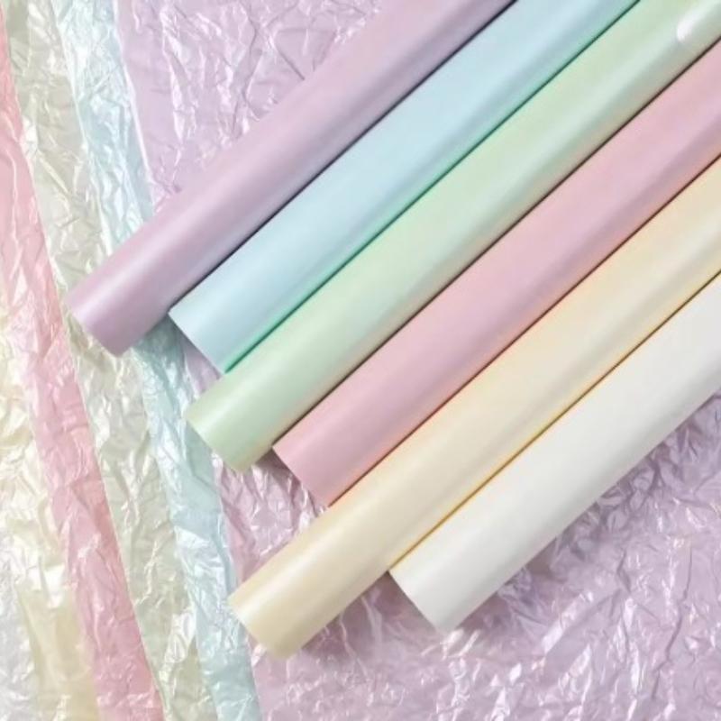 Interlining Paper Flower Bouquet Packaging Pearlescent Papers Pleated Waterproof Strong Material Wedding Birthday Gift Party Decoration DIY Paper