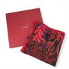 CARTIER PANTHERE Leopard Logo Large Scarf 140 Stole/Shawl Cashmere / silk Red