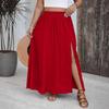 Jupe Casual Polyvalente Unie Élégante Style Européen et Américain pour Femme