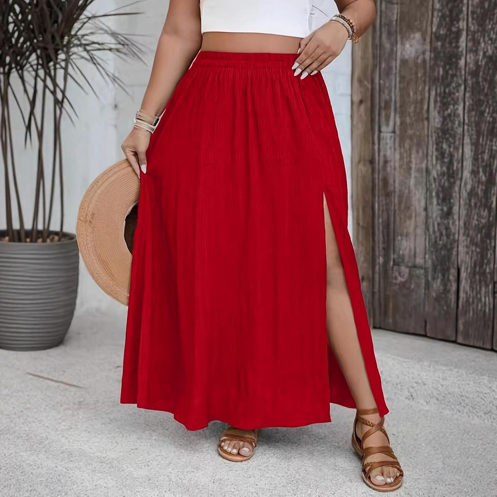 Jupe Casual Polyvalente Unie Élégante Style Européen et Américain pour Femme