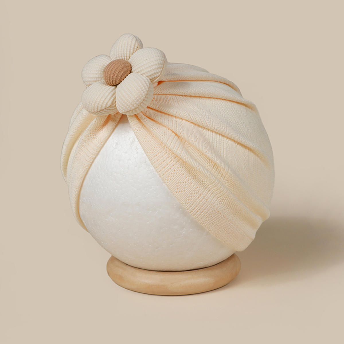 

Cute Flower Baby Hat Newborn Beanies Infant Cap Toddler Headwraps Solid Turban Girls Bonnet Hair Accessories one size