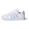 adidas Neo Grand Court Velcro Casual Low-Top Kids Sneakers Kids Sneakers White Blue Purple GW4852