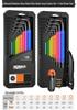 Rainbow Metric Hex Key Set - Comprehensive 6-Sided Screwdriver Tools