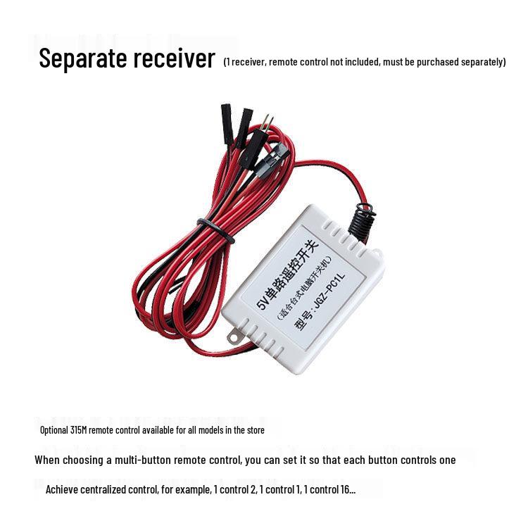 Wireless Desktop Power On Button - USB Powered 9-Pin Motherboard Remote Control Switch Module