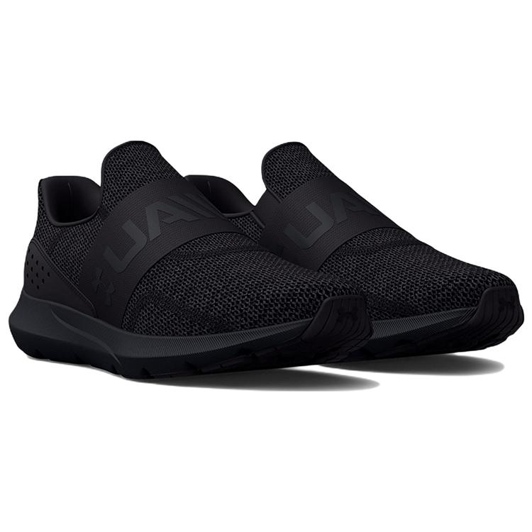 New Under Armour Surge 3 Slip Triple Black 3026506-002