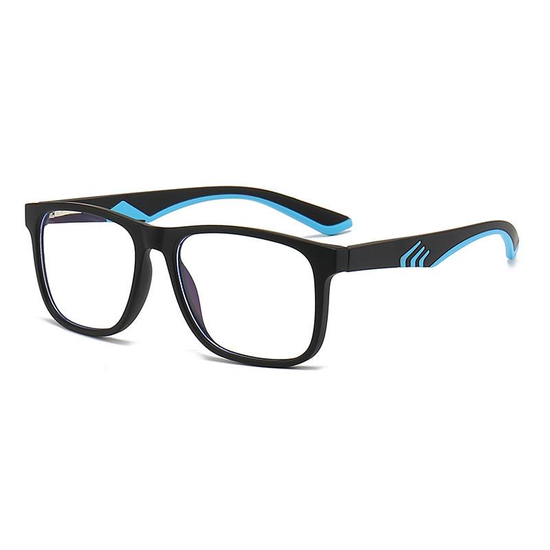 

Student Square Blue Light Blocking Glasses With Pc Frame For Large Faces синій