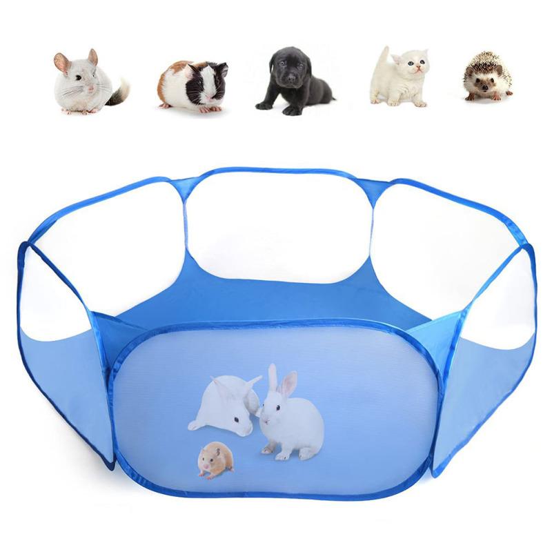 Pet Hamster Portable Folding Playpen Small Animal Play Fence For Hamsters Chinchillas Hedgehog Puppy