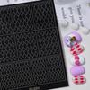 Rhombus Plaid Fish Scale Nail Art Stencil Stickers - Versatile DIY Hollow Template