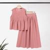 ZANZEA Women Summer Tank Tops and Long Skirts Casual Two Piece Suit Sets