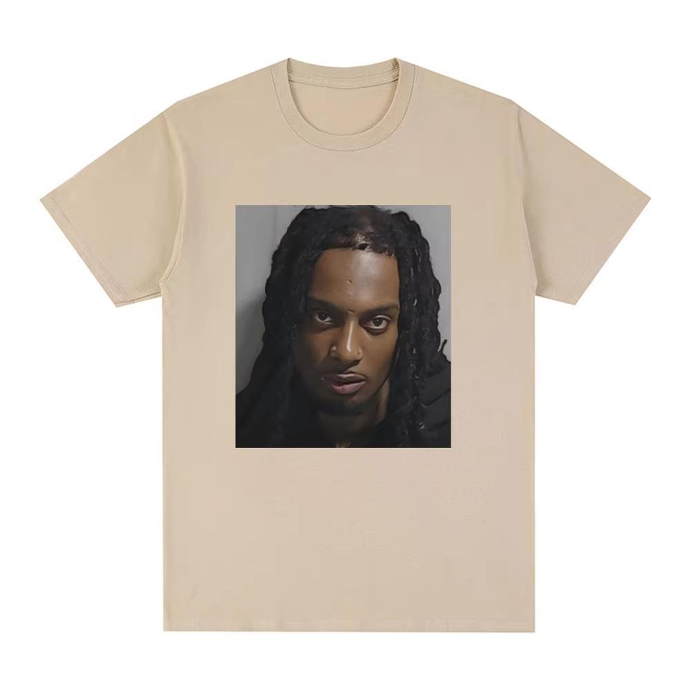 

Rapper Playboi Carti Mugshot Graphic T-shirt Men s Fashion Vintage Hip Hop T Shirts Cotton Short Sleeve Oversized T-Shirt 3XL