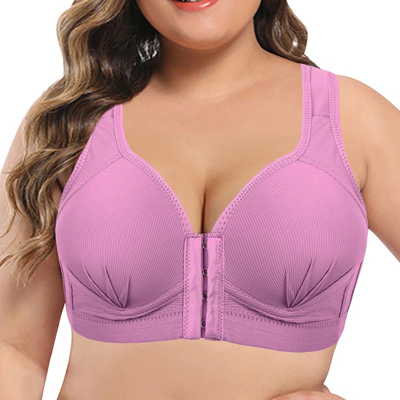 Übergröße BHs Damen Sport Keine Bügel Sammeln Sexy Unterwäsche Umhüllte Brust Yoga Bequem Vorderverschluss BH Weste Einsatz Schlauchtop