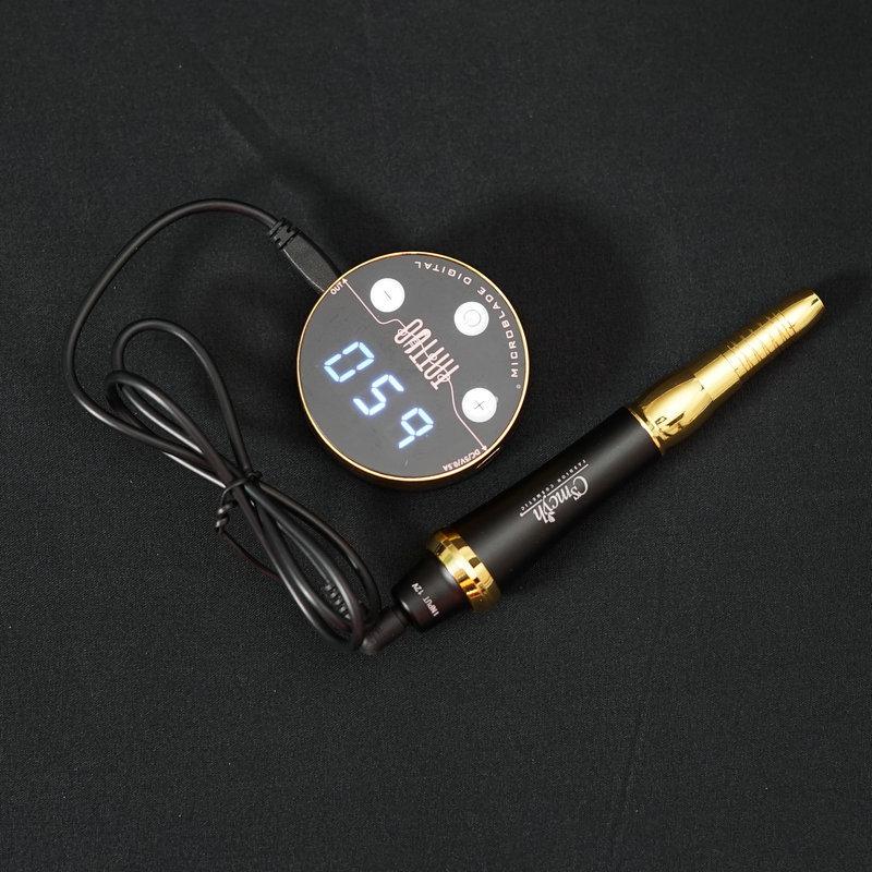 Permanent Makeup Machine: Eyeliner, Lip Tattoo & Microblading Tool – No Numbing Cream Needed for Semi-Permanent Coloring.