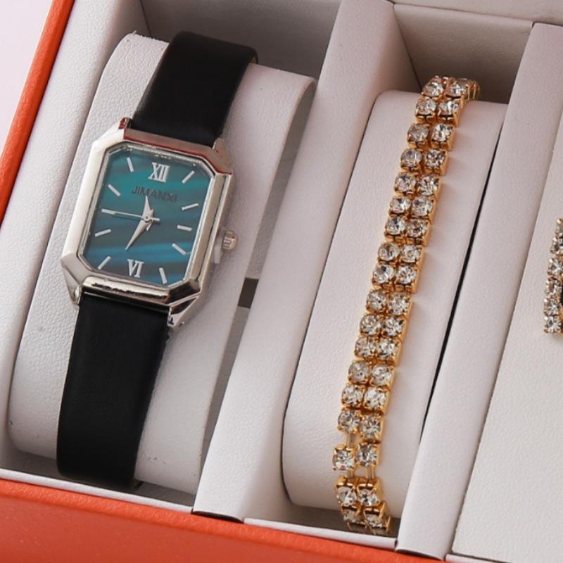 Fashion Rhinestone Diamond Women'S Bracelet Watch Alloy Steel Belt Quartz Women'S Bracelet Watch