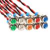 10 installed 6mmled metal indicator light 12V24V waterproof car marine panel light color