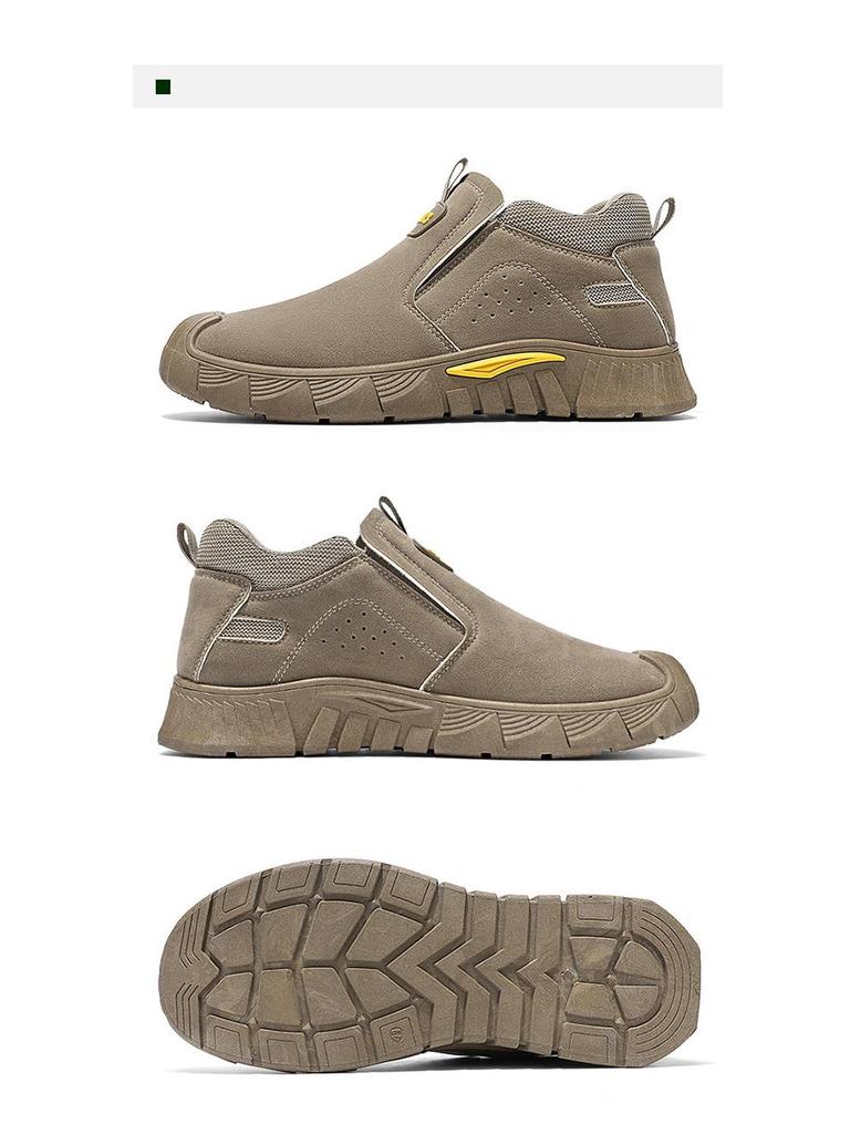 Men's 2025 Spring Soft Sole Sports Dad Shoes - Dirt-Resistant Work Protection Footwear