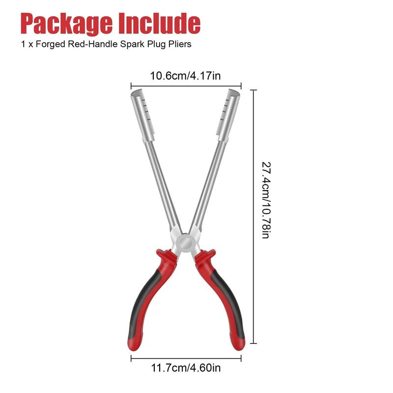 1Pcs Car Spark Plug Wire Removal Pliers Tool High Voltage Cylinder Cable Clamp Carbon Steel Boot Puller For Auto Truck Repair