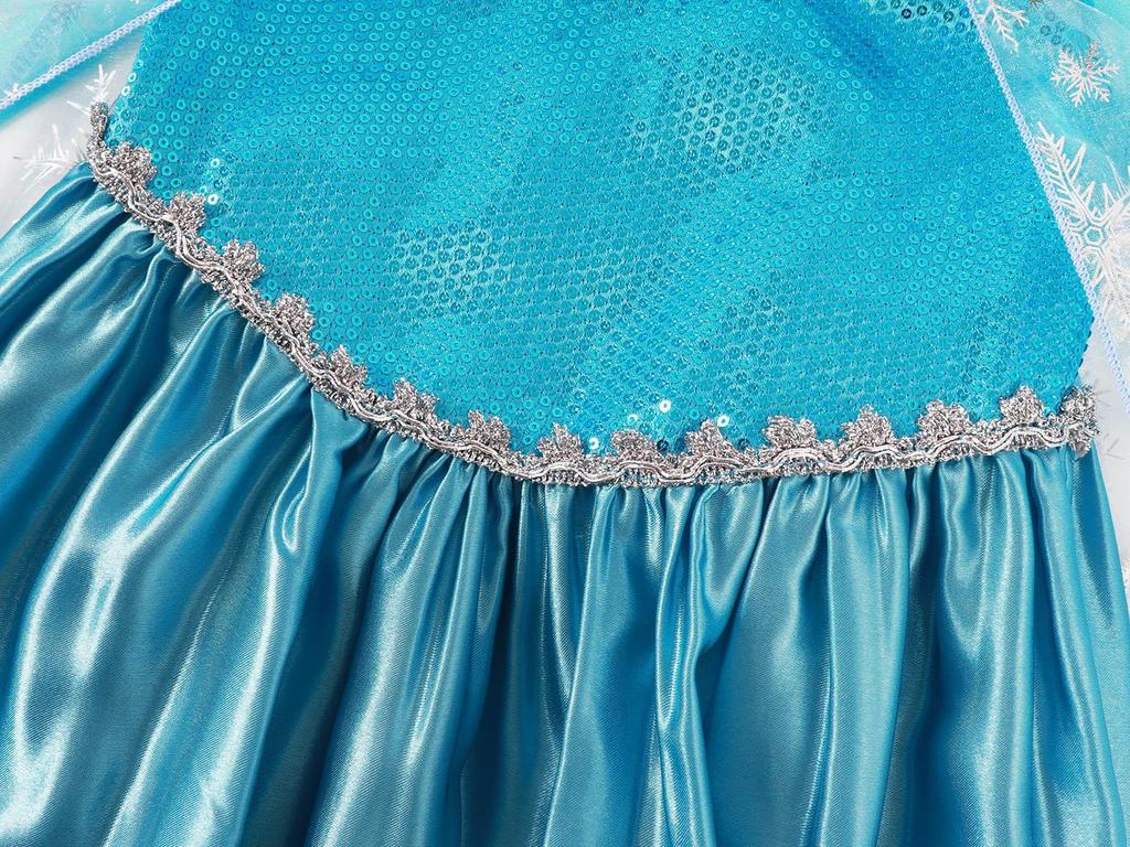 Frozen Queen Elsa Princess Dress - Children's Blue Gown for Girls