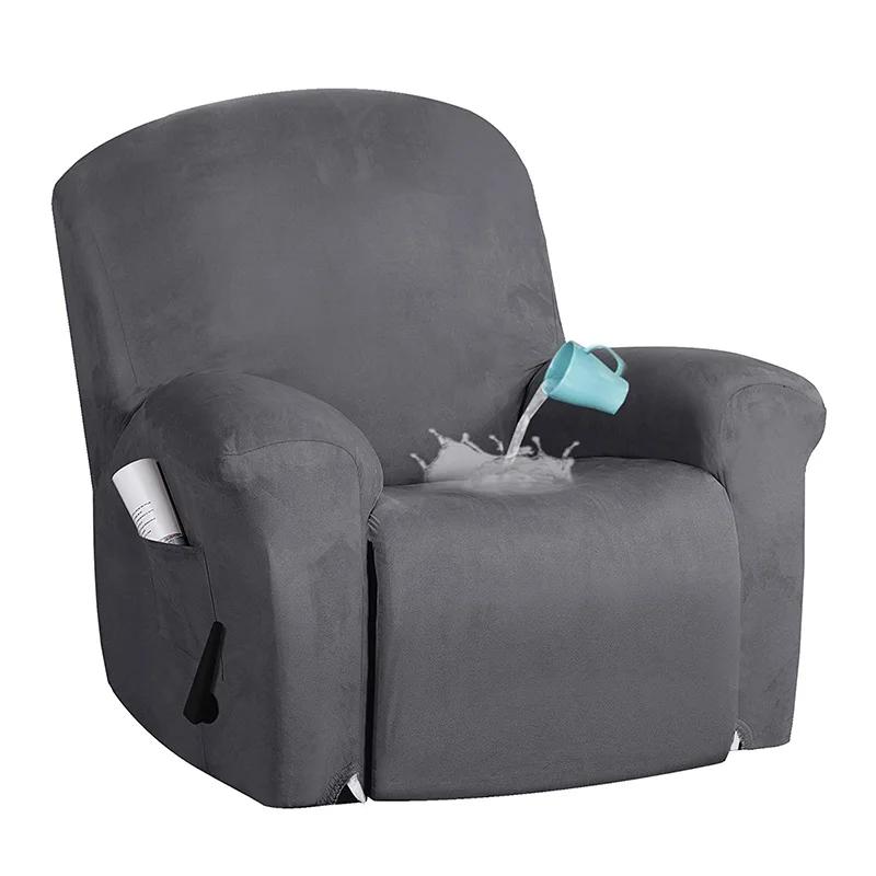 1 2 3 Seater Water Repellent Recliner Sofa Cover Elastic Spandex Relax  Chair Cover for Living Room Armchair Sofa Covers