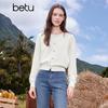 BETU Women's Jacquard Long Sleeve Knit Top