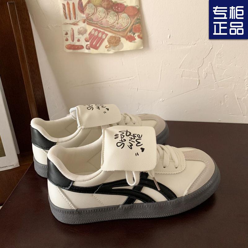 Cream Dexun Puff Shoes Female Students Versatile Year New Niche Casual Flat baseplate Shoes