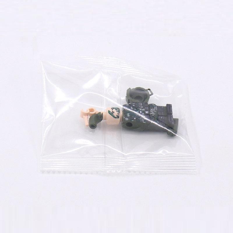 5pcs US Modern Special Forces Camouflage Soldier MOC SWAT Military Weapons MiniFigures Building Block Brick Children Toys