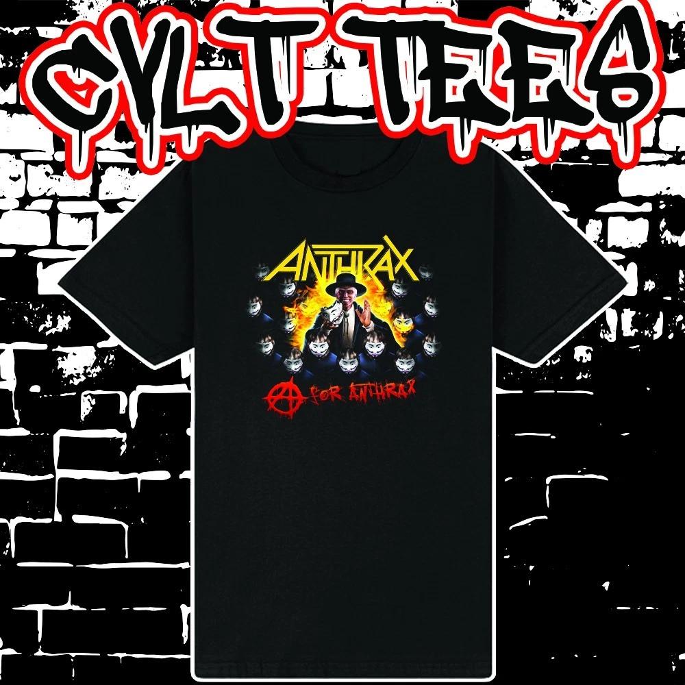 Men s and Women s T-shirts Anthrax A For Anthrax style Tee ~ 100% Cotton S