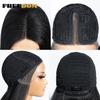 FREEDOM Yaki Straight Synthetische Lace Front Perücken für Damen 26" Ombre Braun Blond Spitze Perücke Hitzebeständig Ausverkauf Cosplay Perücke