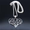 Aesthetic Love Heart Couple Horse Pendant Necklaces Stainless Steel Women/Men Horseback Rider Jewelry Valentine's Day NZZZ3324